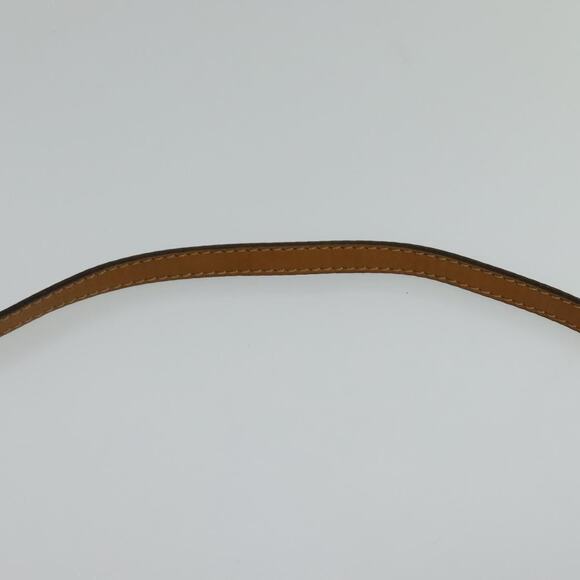 CELINE Macadam Canvas Shoulder Bag Pvc Leather White Gold - Picture 8 of 12